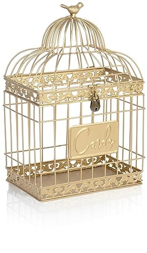 Wedding Card Holder, Gold