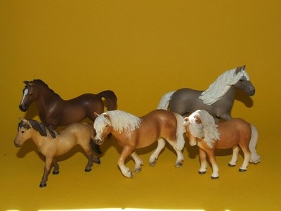S2) Schleich Pferde Bundle - Set mit 5 verschiedenen Schleichpferden zum spielen