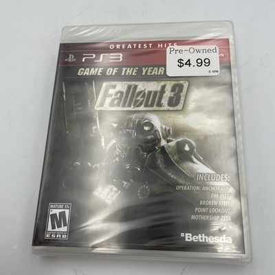 Fallout 3 PlayStation 3 PS3 Greatest Hits Game Of The Year Edition! Pre-Owned