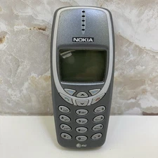 Nokia 3360 - Metallic Gray ( AT&T / TDMA Network ) Rare Cellular Candybar Phone