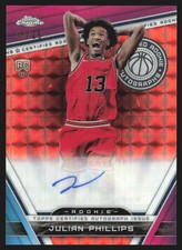 2023-24 Topps Chrome Auto Orange Geometric 8/25 Julian Phillips Rookie BG6