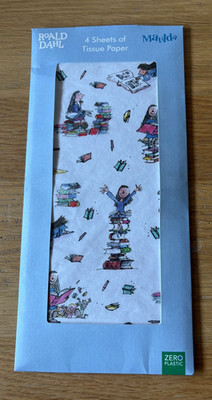 Roal Dahl *MATILDA* Seidenpapier 4 Blatt 70 x 50 cm