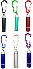 6 x Colorful mini LED Key Ring Pocket Torch, Small Keyring Torches Flashlight