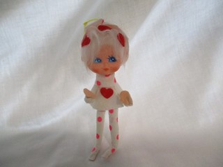 Vintage Valentine Blue Eyed Rubber Face Bendable Pixie Elf