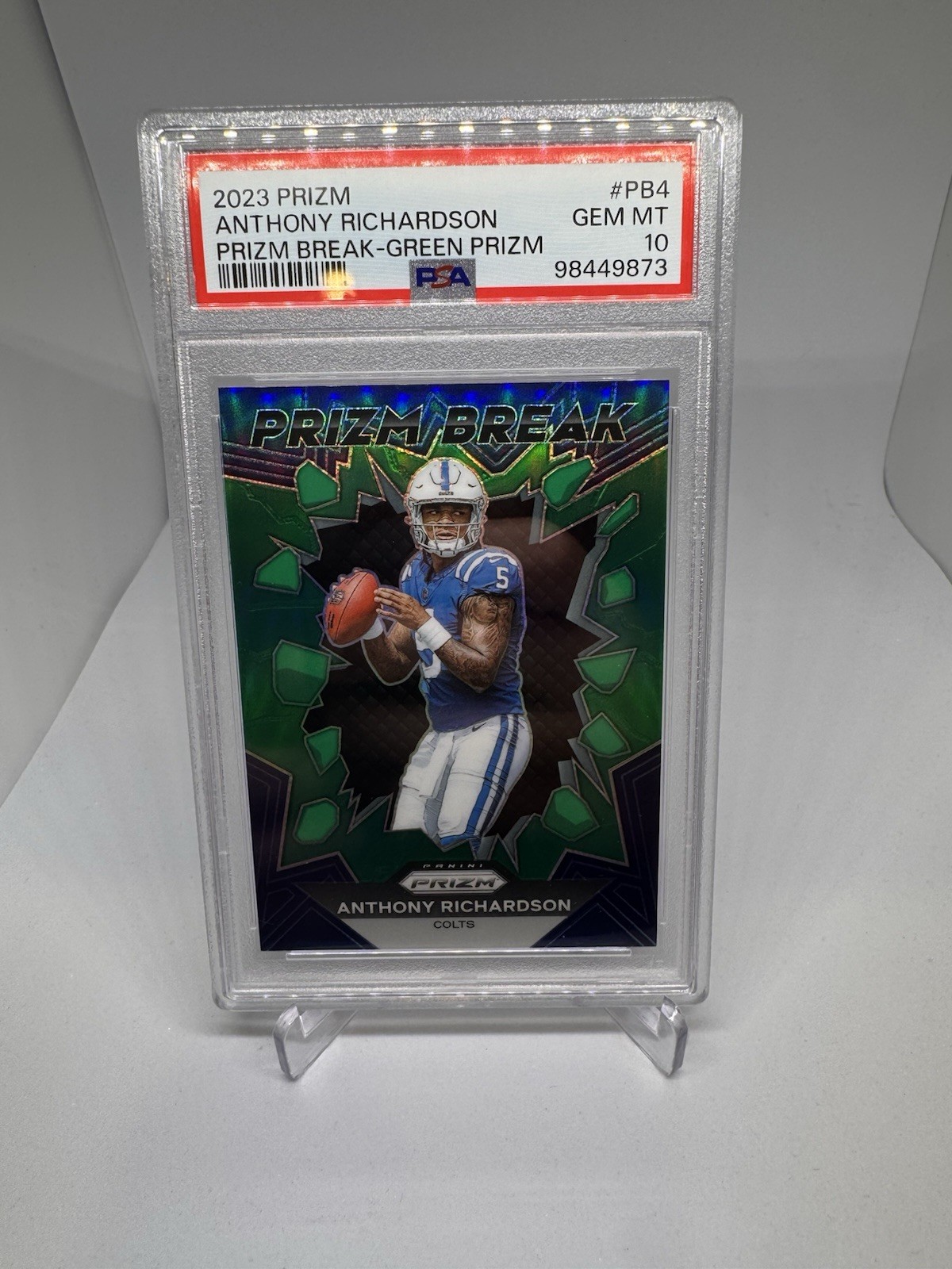 Anthony Richardson Panini Prizm Break #PB4 Green