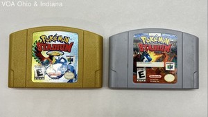 Pokemon Stadium & Pokemon Stadium 2 Nintendo 64 N64 Game Lot Cartridges