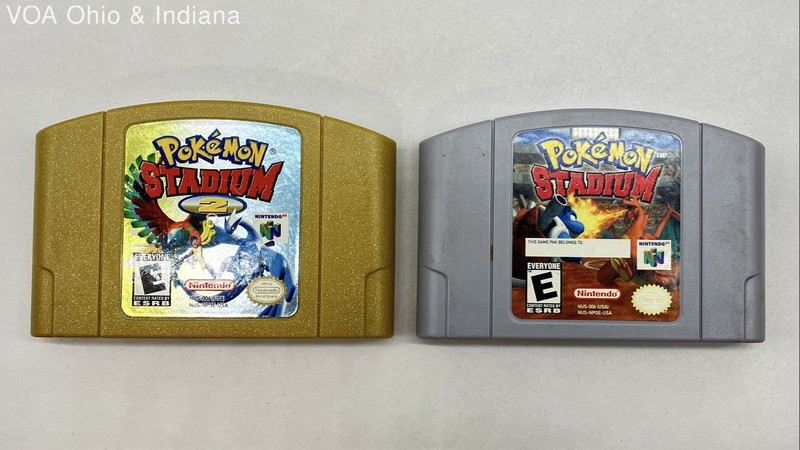 Pokemon Stadium & Pokemon Stadium 2 Nintendo 64 N64 Game Lot Cartridges