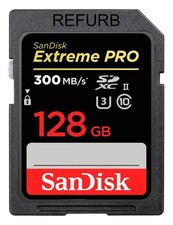 SanDisk - Extreme Pro 128GB SDXC UHS-II U3 Memory Card 300MB/s