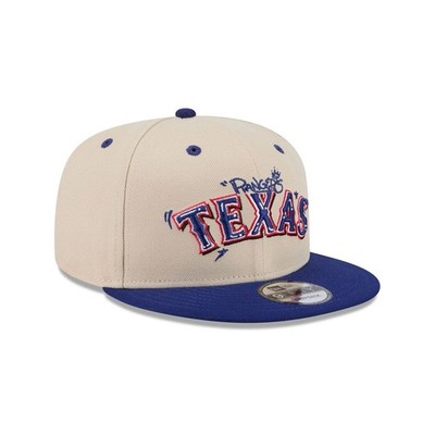 New Era 9Fifty Adjustable Snapback Texas Rangers Team Art Grey Under Visor- NWT