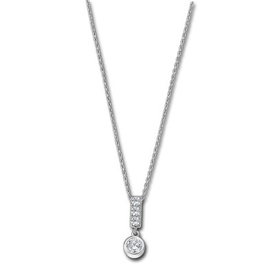 LOTUS Silver Halskette 925 Silber weiß Zirkonia Pure Essential JLP3083-1-1