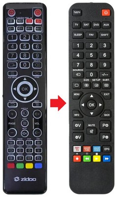 Fernbedienung passend für ZIDOO Z20PRO
