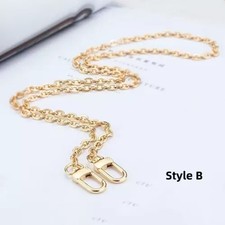 NEW Gold Crossbody Oval Chain Strap Replacement 47"For Envelope WOC Pochette