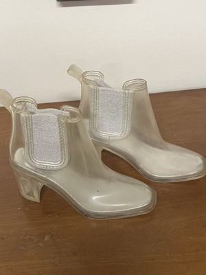 Jeffrey Campbell Hurricane Rain Boot in clear Size 8