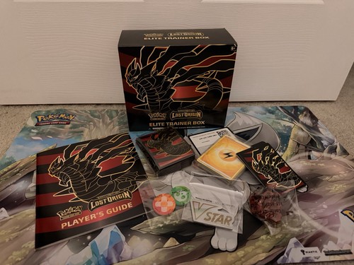 Set Of 6 Pokemon Empty Elite Trainer Boxes With Sleeves, Dividers, Dice, Coins, - Picture 3 of 7