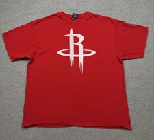 Vintage Y2K Houston Rockets T Shirt Men's Size 2XL Red UNK NBA Basketball Tee