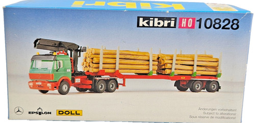 Camión Kibri 10828 calibre HO Mercedes Benz muñeca madera transportadores en caja leer. | Condition: Used
