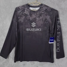 Huk Performance Fishing Suzuki Shirt Men’s 2XL Long Sleeve Black/Grey NEW