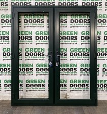 EXTERNAL FRENCH DOORS EXTERIOR DARK UPVC PVCU DOUBLE GLAZED NEW PLASTIC