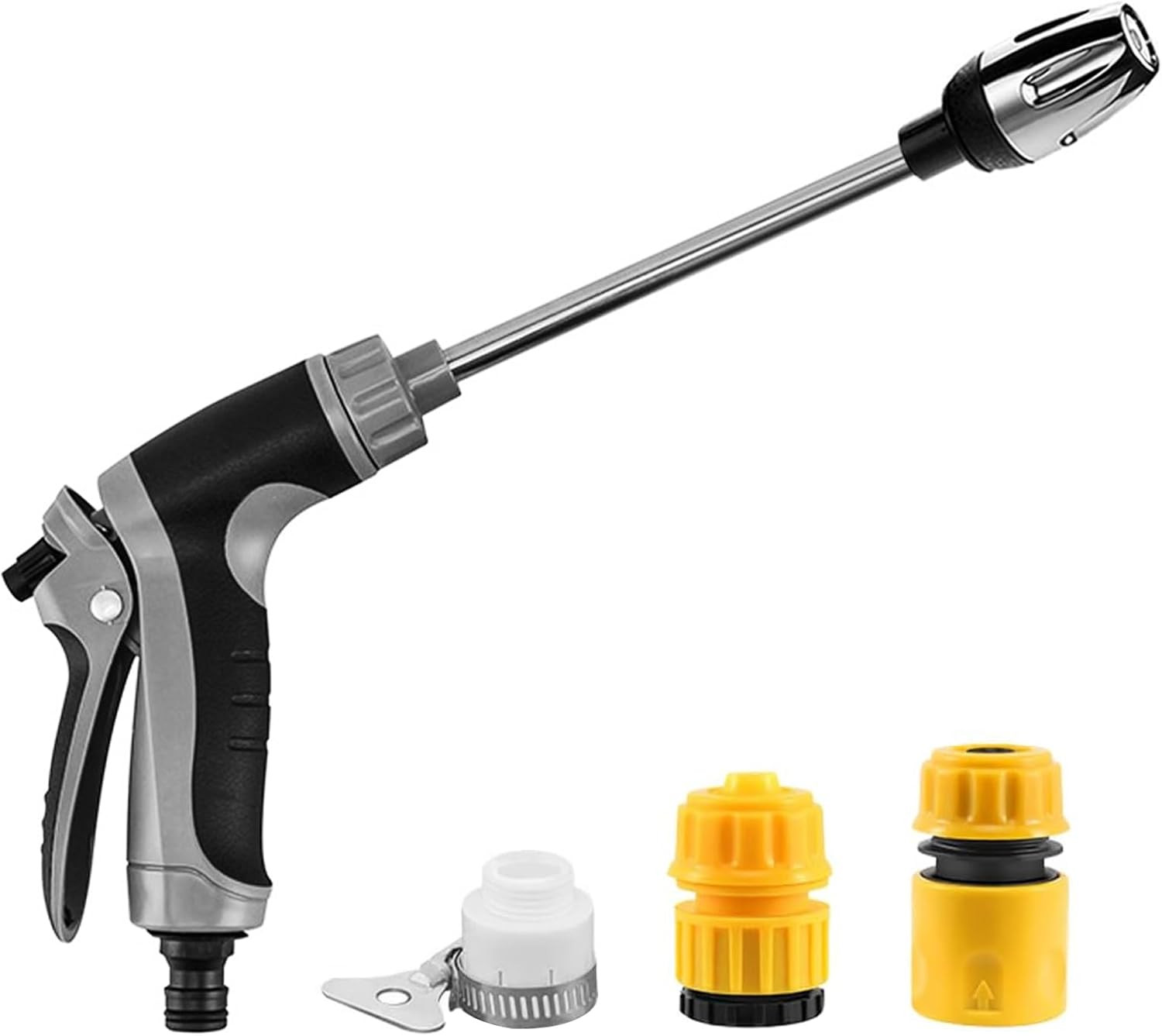 Pistolet haute pression sans électricité Aquoxis multi-jets en inox universel