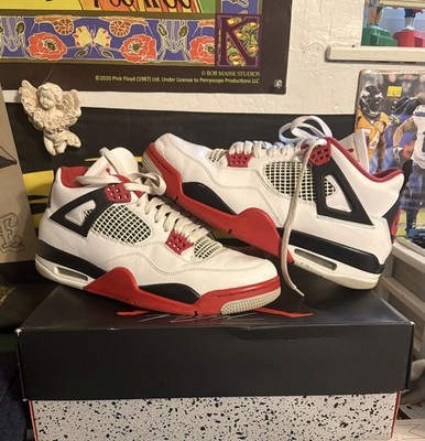 Nike Air Jordan 4 Retro OG 'Fire Red' 2020 (Size 11 US White/Fire Red-Black-Tech