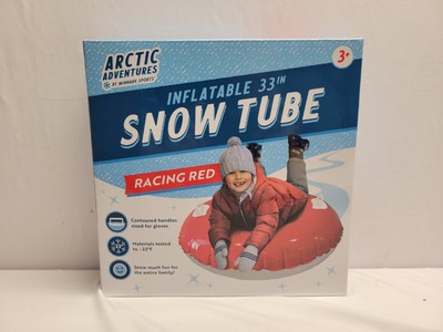 Arctic Adventures Snow Tube Sled Racing Red Inflatable 33'' NEW IN BOX