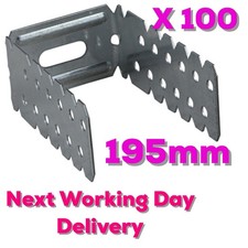 100 x Drywall Brackets Plasterboard Ceiling Hanger 195mm