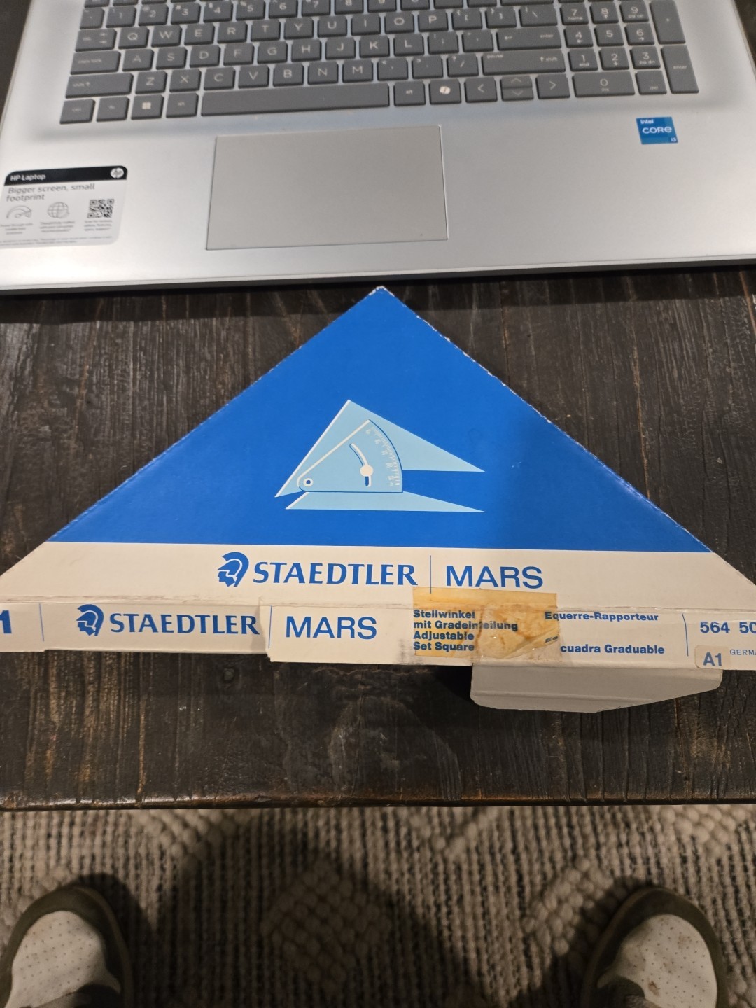 STAEDTLER MARS 56 450-8A1 ADJUSTABLE PRECISION SET SQUARE EN
