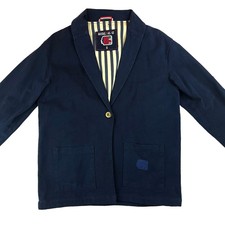 DEAL Clothing Navy Soft Cotton Mens Blazer Size Small
