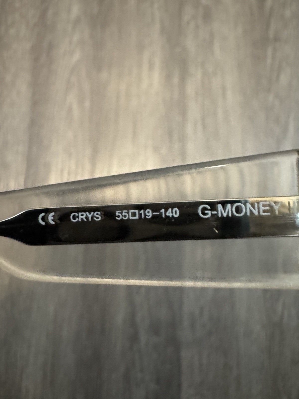 FRAMES ONLY - Authentic Chrome Hearts G-MONEY I CRYS 55mm Crystal Silver Japan thumbnail 16