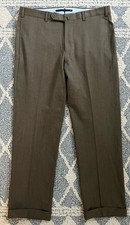 Incotex Dress Pants Men's 36 x 31 Brown High Comfort Wool Stretch Slowear