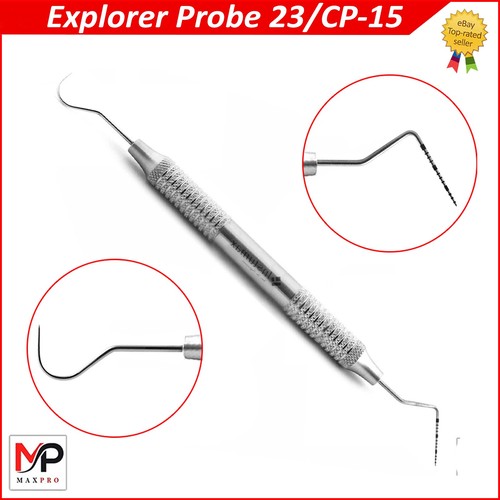 Dental Perio Explorer 23 sonda UNC 15 strumento diagnostico con codice colore a doppia estremità - Foto 2 di 3