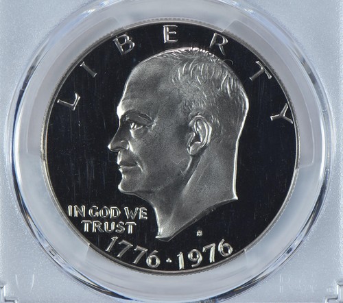 1976-S Eisenhower Dollar Clad Type 1 PR69 DCAM PCGS Blue Label *3385 - Picture 3 of 5