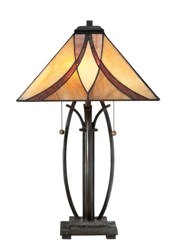 Quoizel Lighting - Two Light Table Lamp - Table Lamp - Asheville Tiffany - 2 - Picture 2 of 4