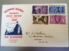 GB STAMPS RARE FIRST DAY COVER 1948 OLYMPIC GAMES WEMBLEY SLOGAN