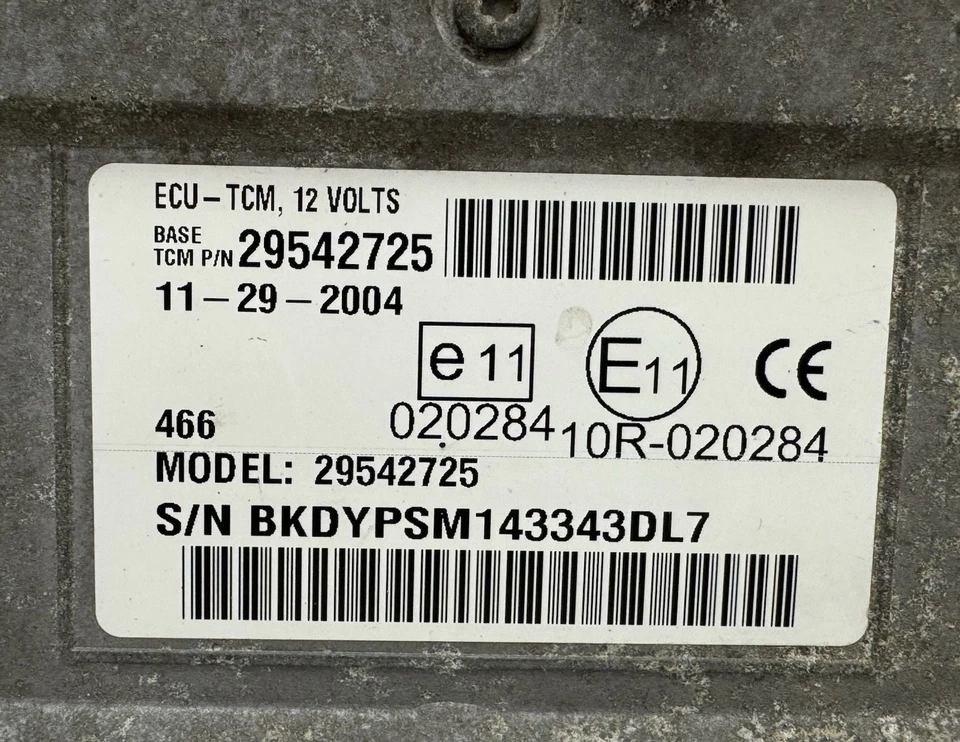 2000/2400 ALLISON TRANSMISSION CONTROL MODULE TCM 29542725 - Image 4 of 4