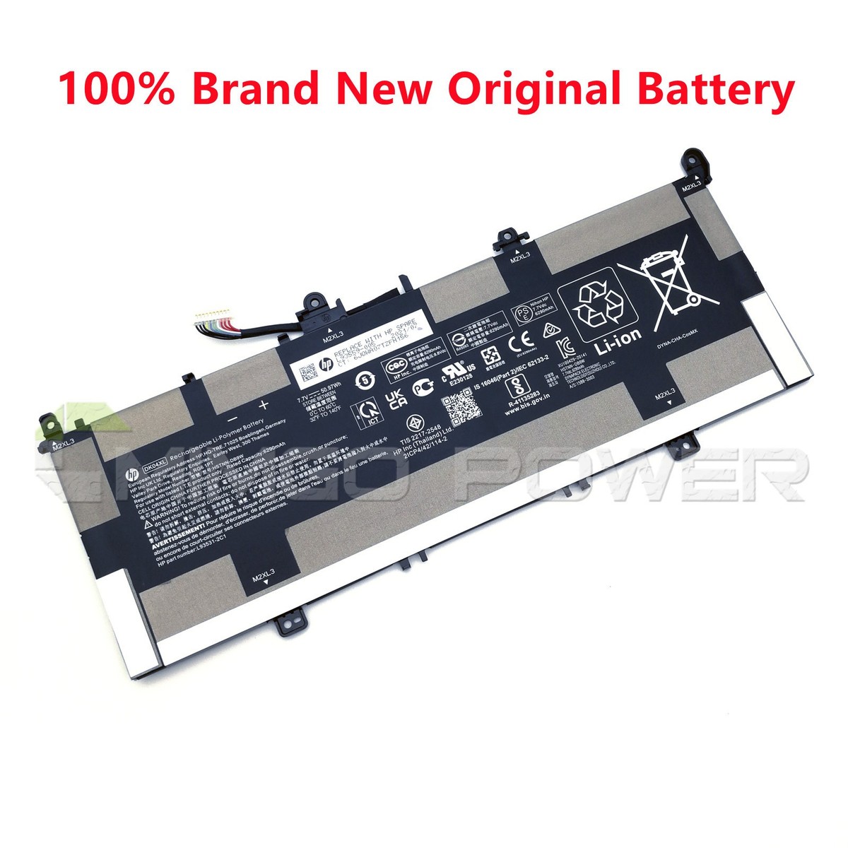 New Genuine DK04XL OEM Battery for HP Chromebook x360 13c Elite