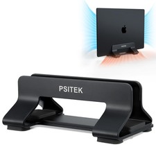 Aluminum Vertical Laptop Stand Dock Holder Adjustable Slot 1242mm For Mac