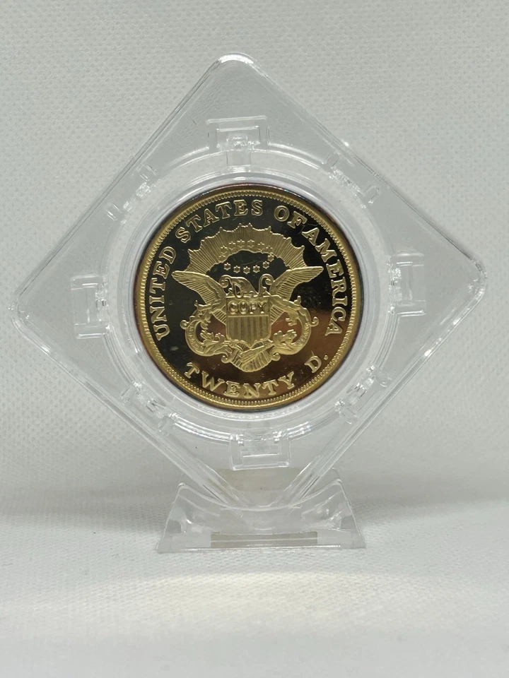 1849 Gold Double Eagle $20 Proof Coin In A Display Case With COA!🇺🇸💯✨ - Image 4 of 4