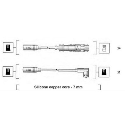 Magneti Marelli 941319170053 Kit cavi accensione