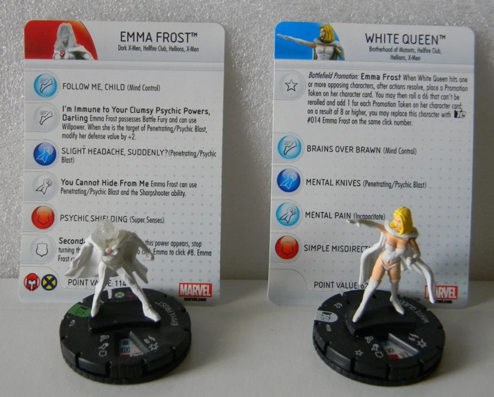 MARVEL HEROCLIX "10TH ANNIVERSARY" 9 DIFF FIGURES W/CARDS W/#18 GREEN GOBLIN +8 - Image 3 of 4