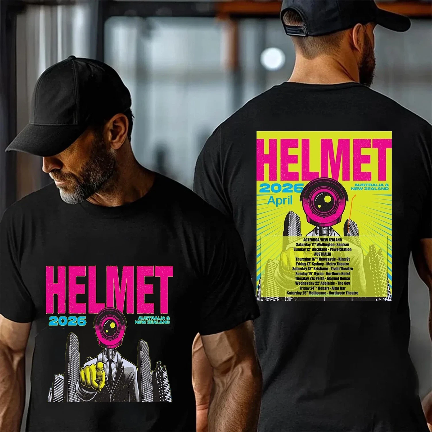HELMET 2026 TOUR Australia Tshirt