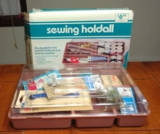 Vintage Beachwood LTD Sewing Holdall  Supply Storage Container With Tools