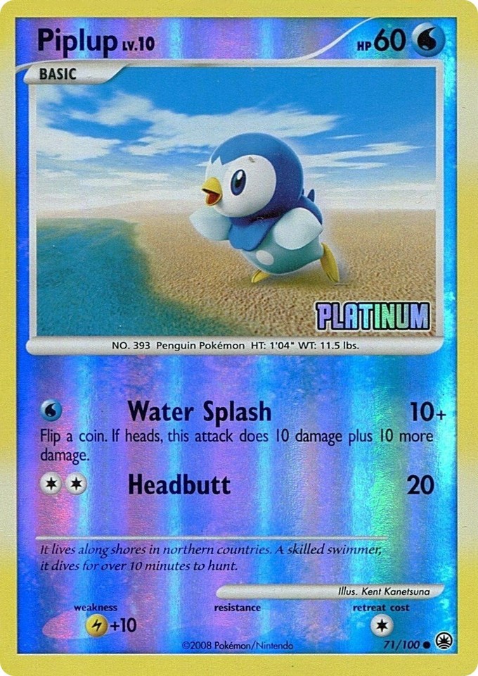 Piplup 071/100 Burger King - 1 of 1