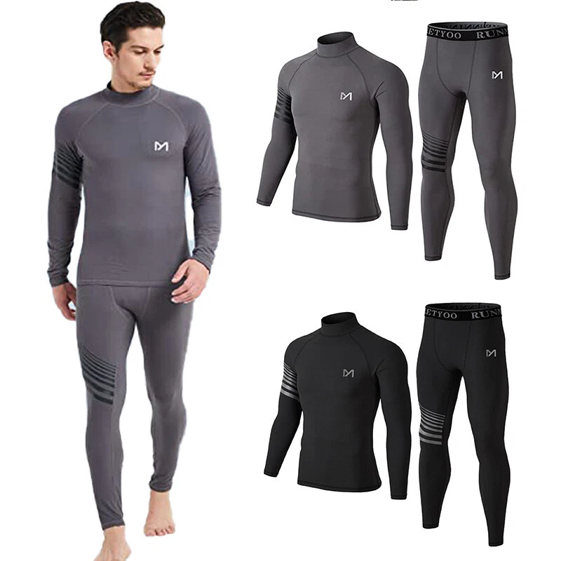 Mens Fleece Lined Thermal Long Johns Top Bottom Underwear Set Winter Turtleneck
Opens in a new windo