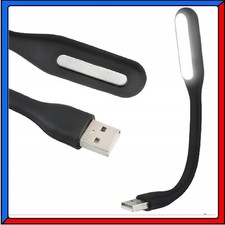 MINI LAMPADA LUCE FLESSIBILE LED USB PER PC COMPUTER PORTATILE NOTEBOOK LETTURA
