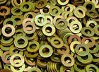 (350) Hardened 1/2 Flat Washer F436 SAE Grade 8 - Yellow Zinc Plated Thru-Hard