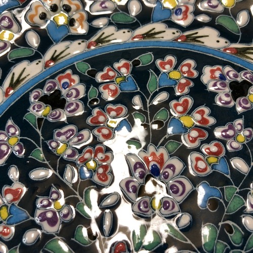 BODRUM TURKEY tourist souvenir memory ceramic plates x2 very colourful handmade - Bild 10 von 15