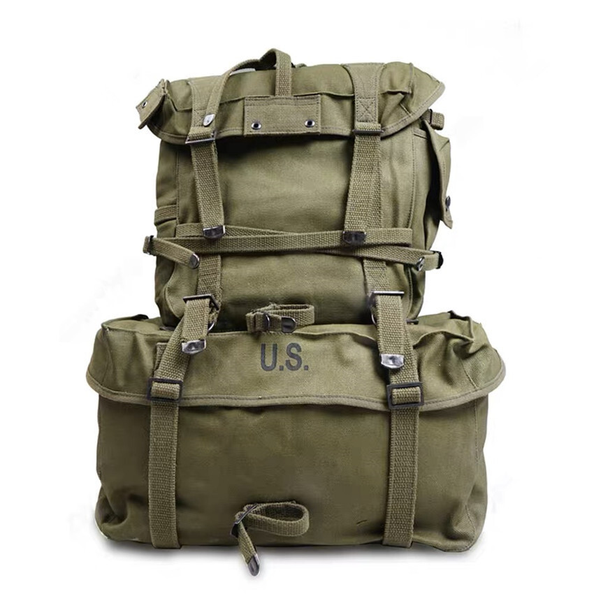 WWII Korean War US Army Soldier M1945 Field Combat Cargo Pack Bag