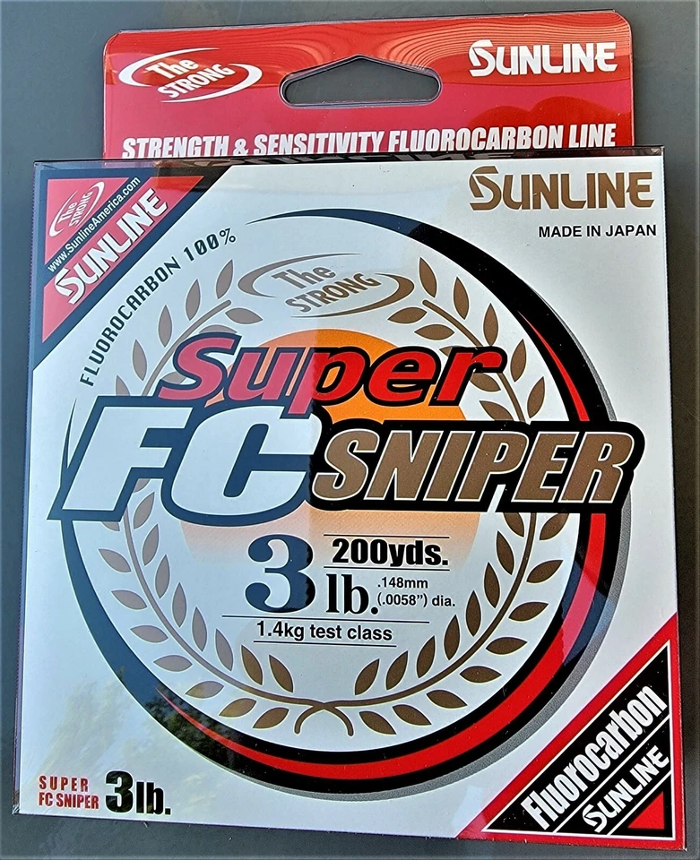 Línea de pesca transparente de fluorocarbono Sunline FC SNIPER elige cualquier libra tamaño carrete Foto 3 de 4