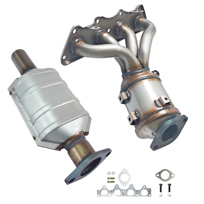 2x Front Rear Catalytic Converter For 2012-2017 Hyundai Accent 1.6L